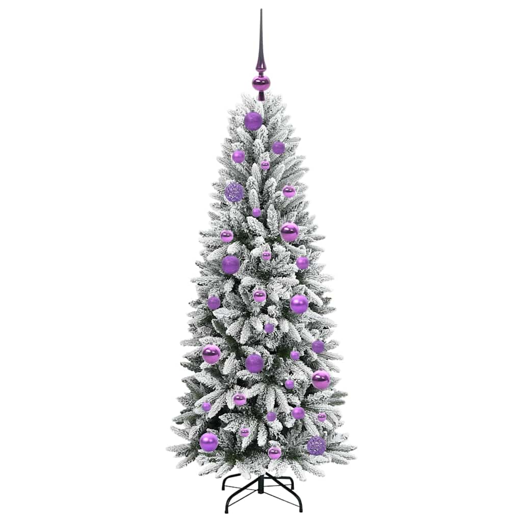 Umělý Vánoční Stromeček Bílá 120 Cm Pvc, Plast, Ocel A Pe