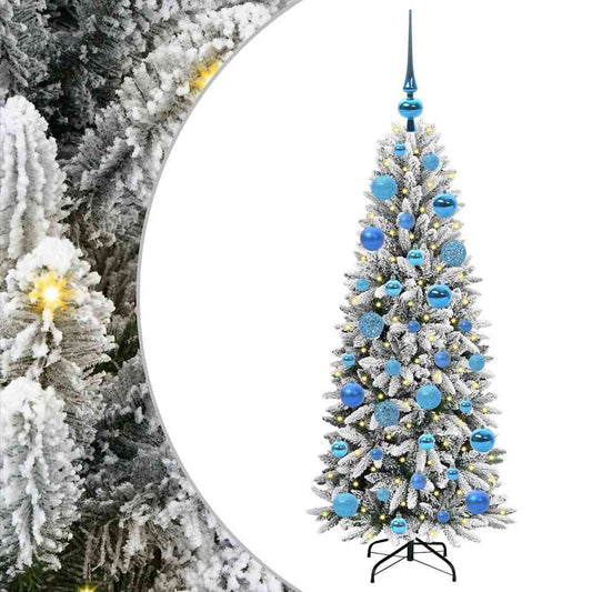 Umělý Vánoční Stromeček Bílá 120 Cm Pvc, Plast, Ocel A Pe