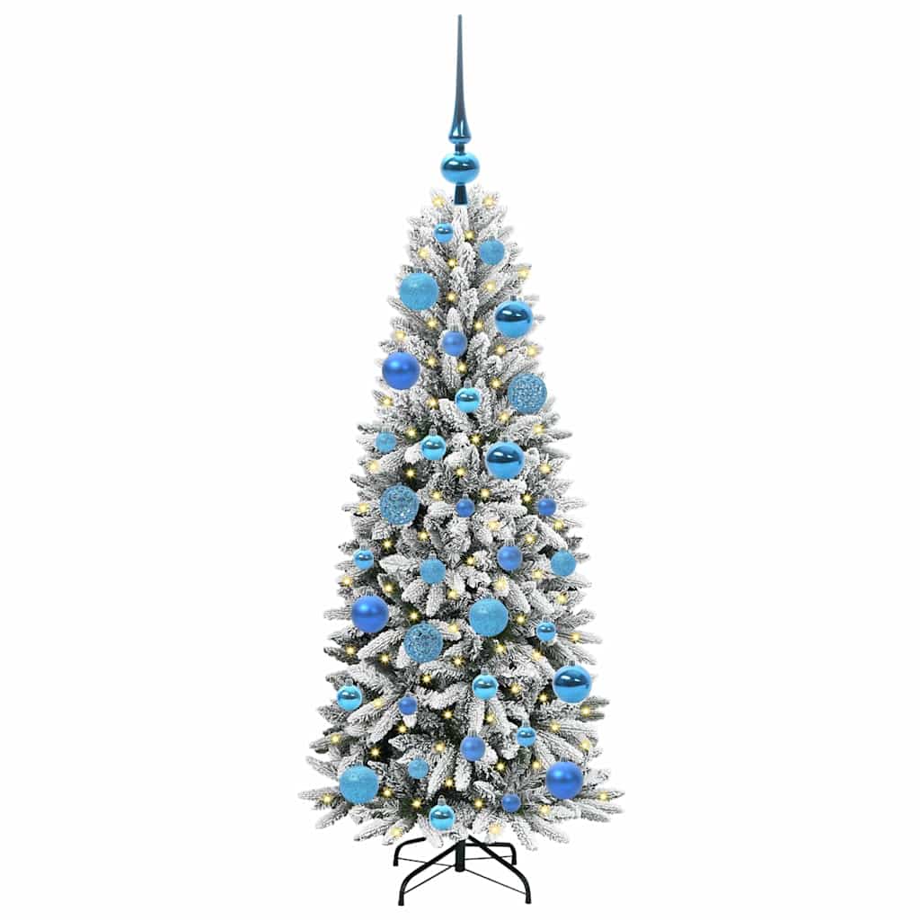 Umělý Vánoční Stromeček Bílá 120 Cm Pvc, Plast, Ocel A Pe