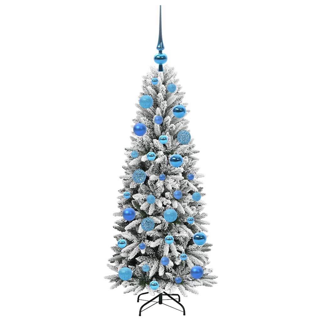 Umělý Vánoční Stromeček Bílá 120 Cm Pvc, Plast, Ocel A Pe