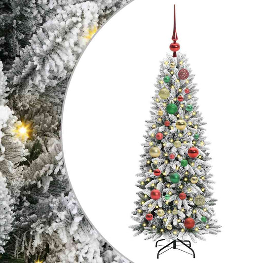 Umělý Vánoční Stromeček Bílá 120 Cm Pvc, Plast, Ocel A Pe