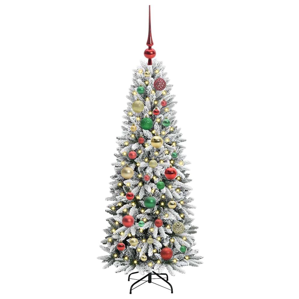Umělý Vánoční Stromeček Bílá 120 Cm Pvc, Plast, Ocel A Pe