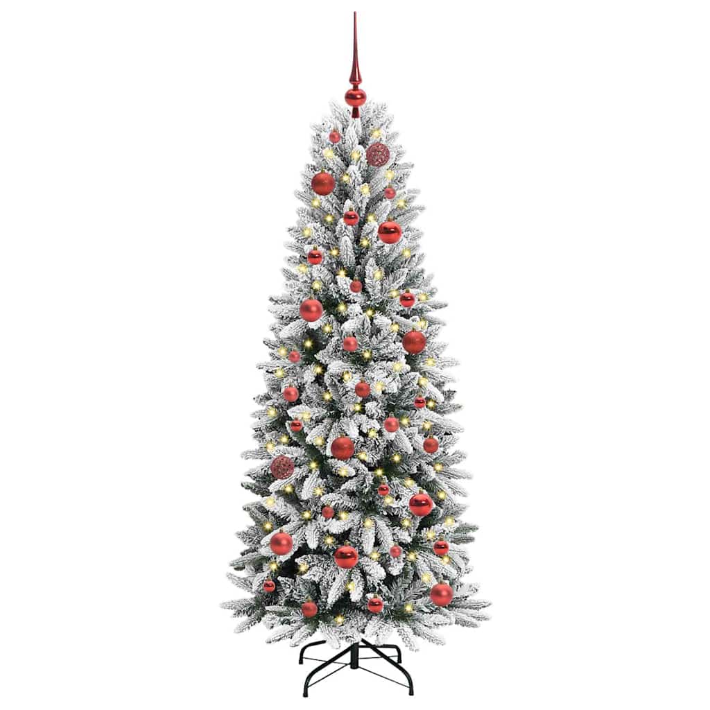 Umělý Vánoční Stromeček Bílá 150 Cm Pvc, Plast, Ocel A Pe
