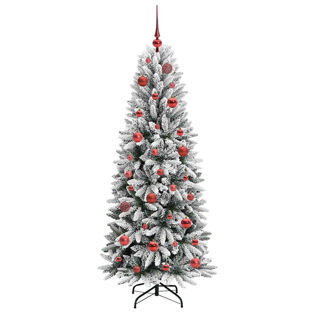 Umělý Vánoční Stromeček Bílá 150 Cm Pvc, Plast, Ocel A Pe