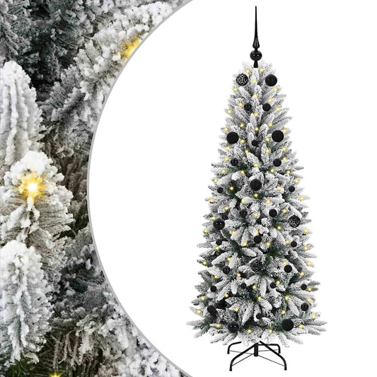 Umělý Vánoční Stromeček Bílá 150 Cm Pvc, Plast, Ocel A Pe