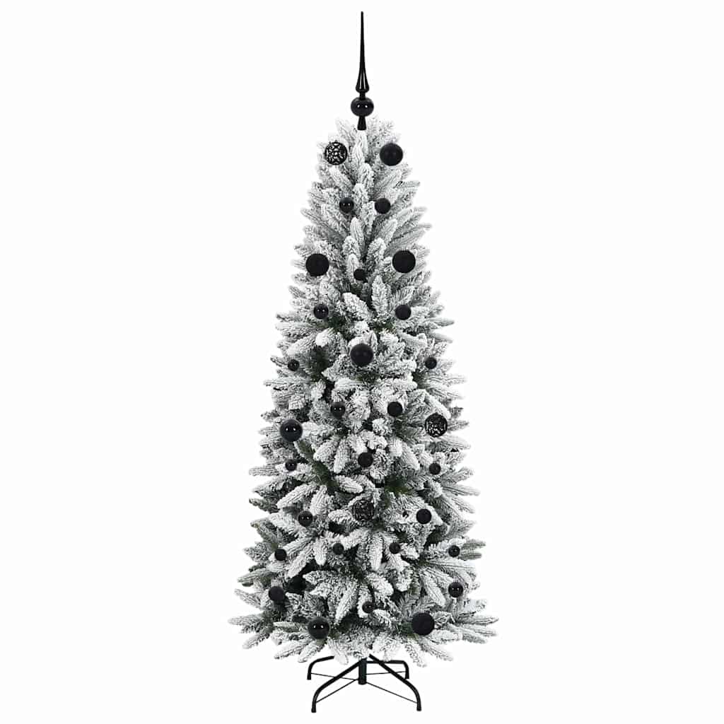 Umělý Vánoční Stromeček Bílá 150 Cm Pvc, Plast, Ocel A Pe