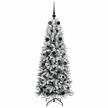 Umělý Vánoční Stromeček Bílá 150 Cm Pvc, Plast, Ocel A Pe