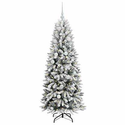 Umělý Vánoční Stromeček Bílá 150 Cm Pvc, Plast, Ocel A Pe