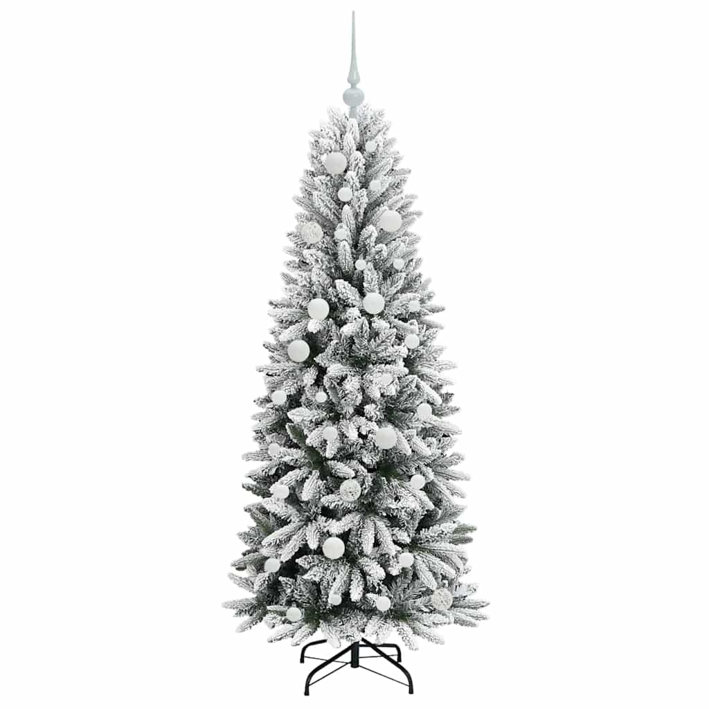 Umělý Vánoční Stromeček Bílá 150 Cm Pvc, Plast, Ocel A Pe