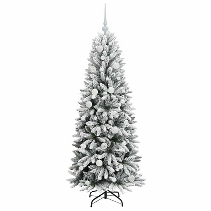 Umělý Vánoční Stromeček Bílá 150 Cm Pvc, Plast, Ocel A Pe