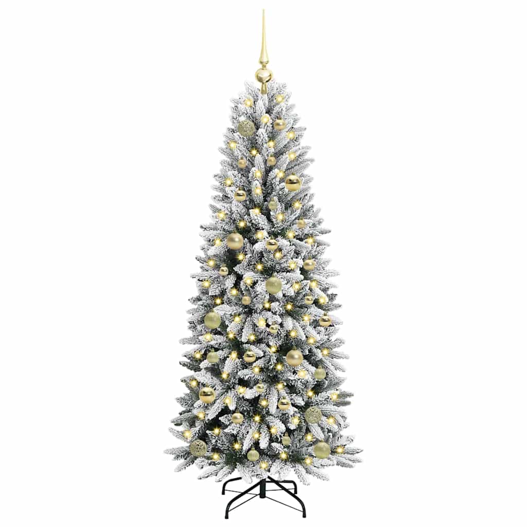 Umělý Vánoční Stromeček Bílá 150 Cm Pvc, Plast, Ocel A Pe
