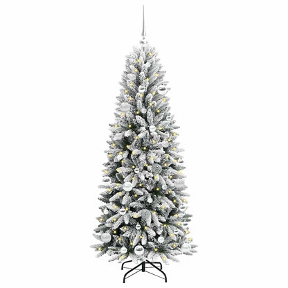 Umělý Vánoční Stromeček Bílá 150 Cm Pvc, Plast, Ocel A Pe