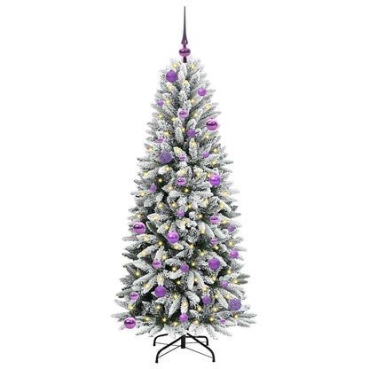 Umělý Vánoční Stromeček Bílá 150 Cm Pvc, Plast, Ocel A Pe