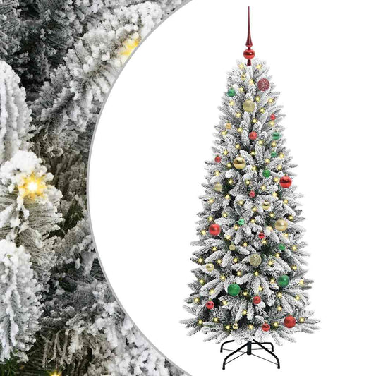Umělý Vánoční Stromeček Bílá 150 Cm Pvc, Plast, Ocel A Pe