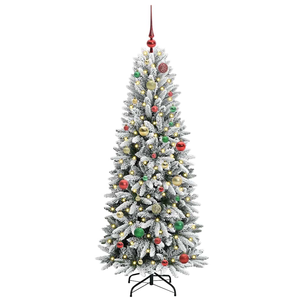 Umělý Vánoční Stromeček Bílá 150 Cm Pvc, Plast, Ocel A Pe
