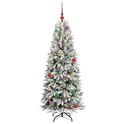 Umělý Vánoční Stromeček Bílá 150 Cm Pvc, Plast, Ocel A Pe