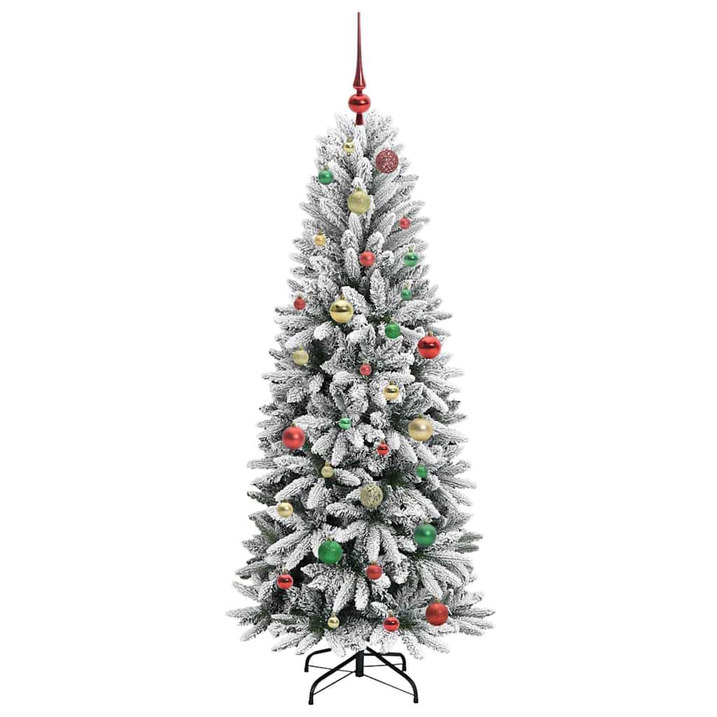 Umělý Vánoční Stromeček Bílá 150 Cm Pvc, Plast, Ocel A Pe