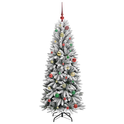 Umělý Vánoční Stromeček Bílá 150 Cm Pvc, Plast, Ocel A Pe