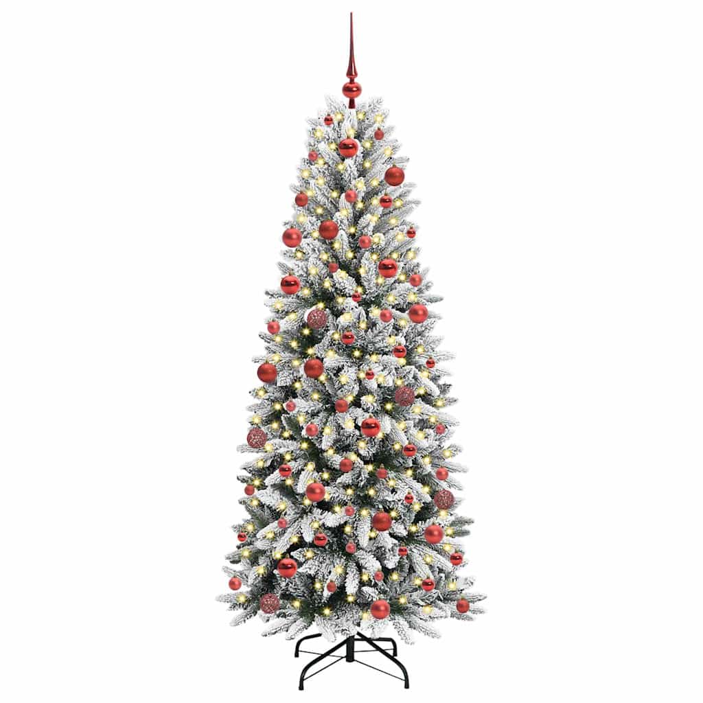 Umělý Vánoční Stromeček Bílá 180 Cm Pvc, Plast, Ocel A Pe