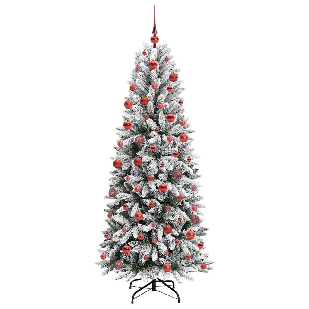 Umělý Vánoční Stromeček Bílá 180 Cm Pvc, Plast, Ocel A Pe