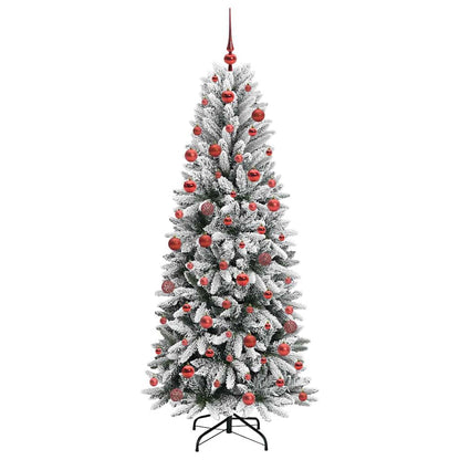 Umělý Vánoční Stromeček Bílá 180 Cm Pvc, Plast, Ocel A Pe