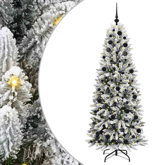 Umělý Vánoční Stromeček Bílá 180 Cm Pvc, Plast, Ocel A Pe