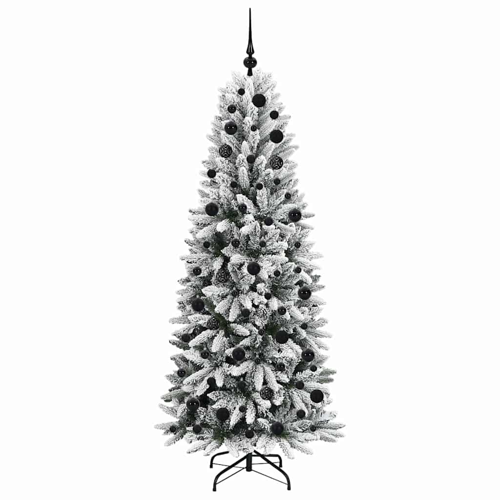 Umělý Vánoční Stromeček Bílá 180 Cm Pvc, Plast, Ocel A Pe
