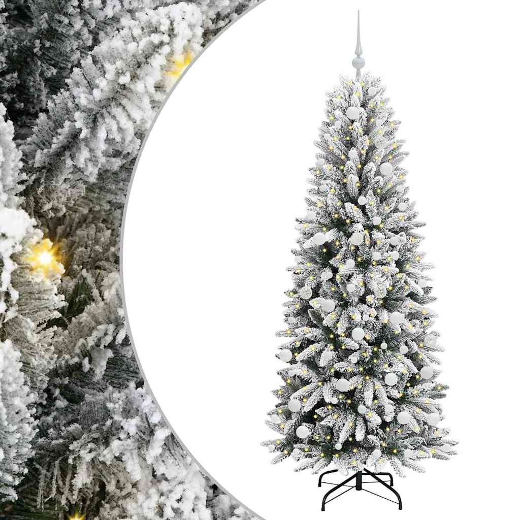 Umělý Vánoční Stromeček Bílá 180 Cm Pvc, Plast, Ocel A Pe