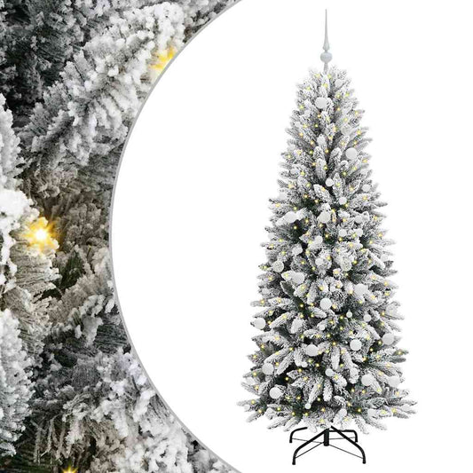Umělý Vánoční Stromeček Bílá 180 Cm Pvc, Plast, Ocel A Pe