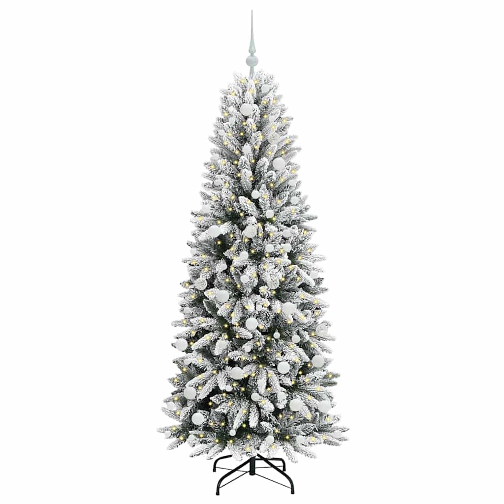 Umělý Vánoční Stromeček Bílá 180 Cm Pvc, Plast, Ocel A Pe