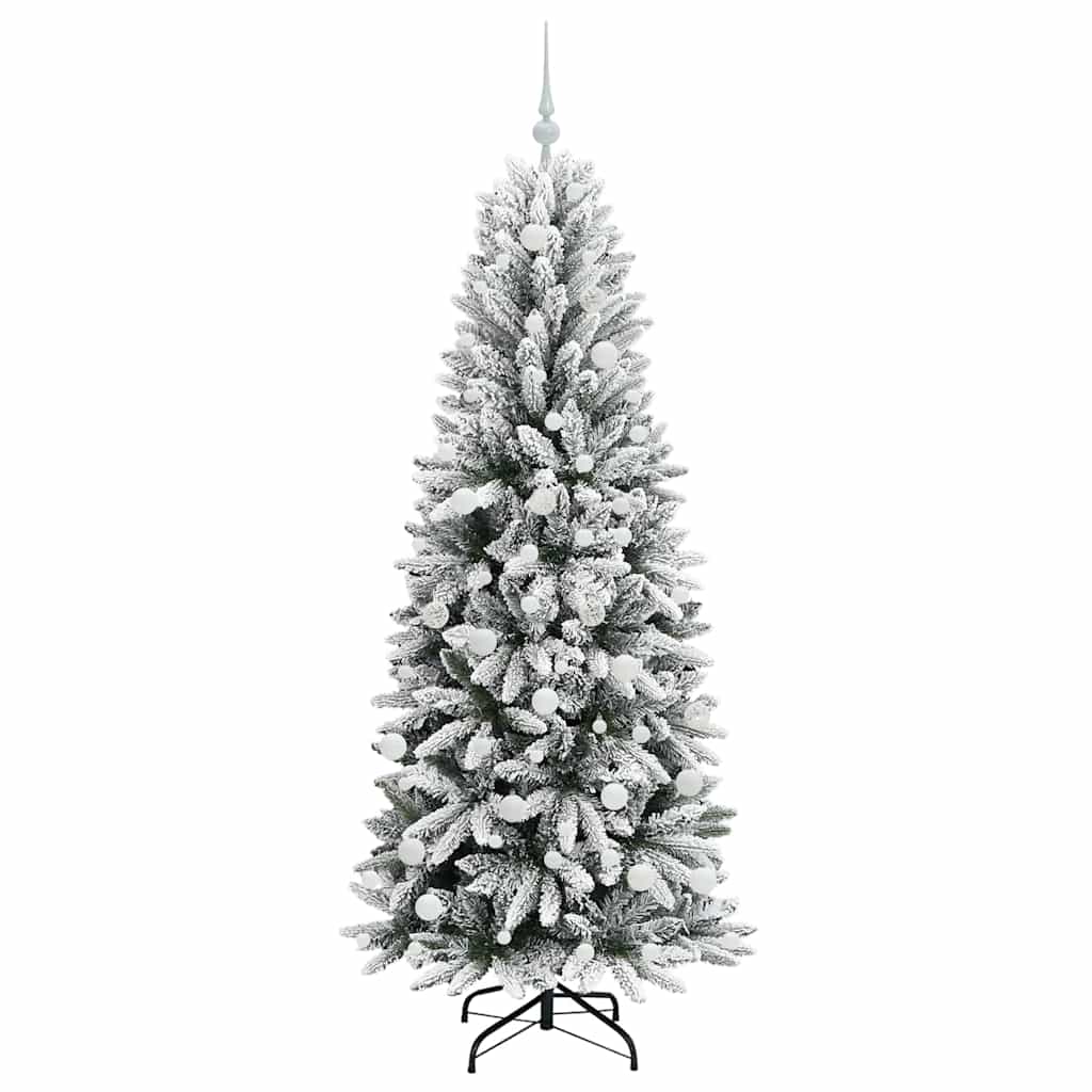 Umělý Vánoční Stromeček Bílá 180 Cm Pvc, Plast, Ocel A Pe