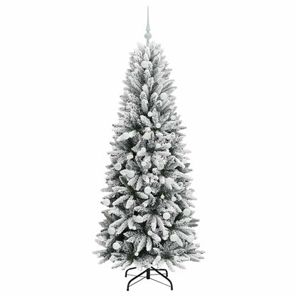 Umělý Vánoční Stromeček Bílá 180 Cm Pvc, Plast, Ocel A Pe