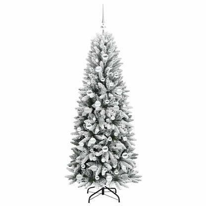 Umělý Vánoční Stromeček Bílá 180 Cm Pvc, Plast, Ocel A Pe