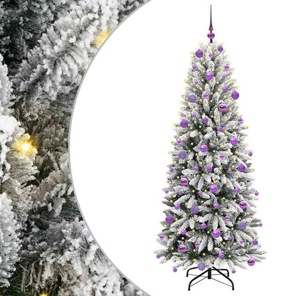 Umělý Vánoční Stromeček Bílá 180 Cm Pvc, Plast, Ocel A Pe
