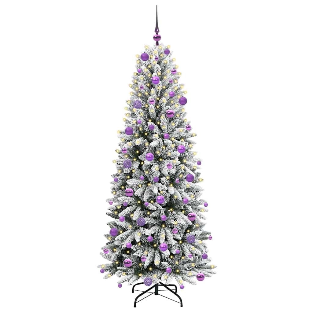 Umělý Vánoční Stromeček Bílá 180 Cm Pvc, Plast, Ocel A Pe