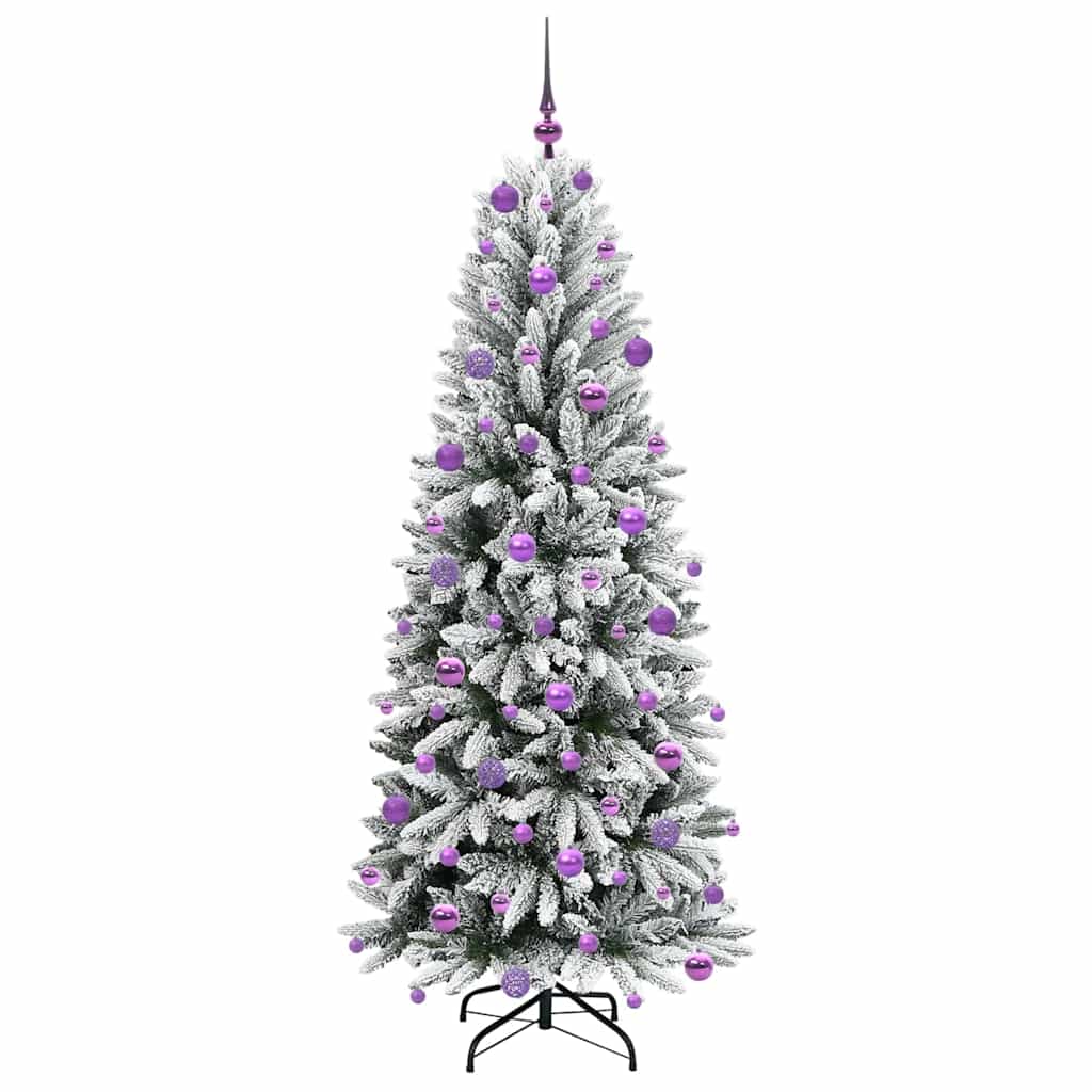 Umělý Vánoční Stromeček Bílá 180 Cm Pvc, Plast, Ocel A Pe