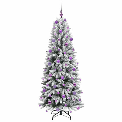 Umělý Vánoční Stromeček Bílá 180 Cm Pvc, Plast, Ocel A Pe