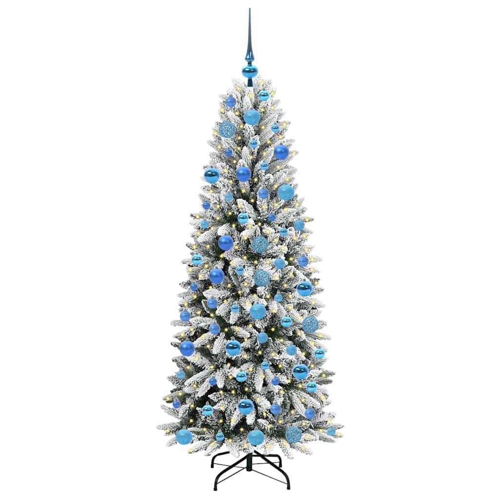 Umělý Vánoční Stromeček Bílá 180 Cm Pvc, Plast, Ocel A Pe