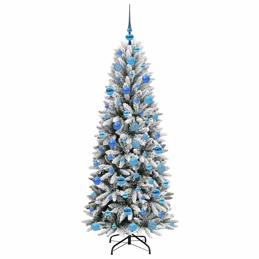 Umělý Vánoční Stromeček Bílá 180 Cm Pvc, Plast, Ocel A Pe