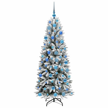 Umělý Vánoční Stromeček Bílá 180 Cm Pvc, Plast, Ocel A Pe