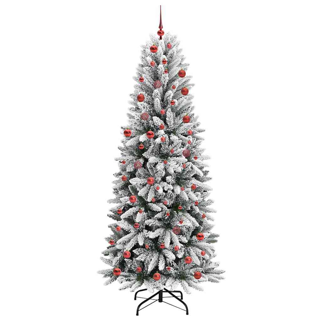 Umělý Vánoční Stromeček Bílá 210 Cm Pvc, Plast, Ocel A Pe
