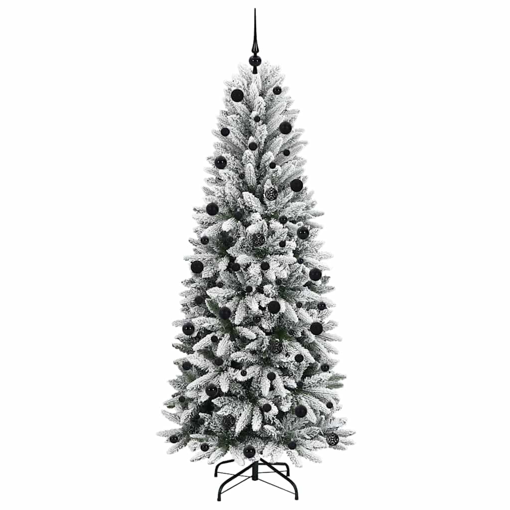 Umělý Vánoční Stromeček Bílá 210 Cm Pvc, Plast, Ocel A Pe