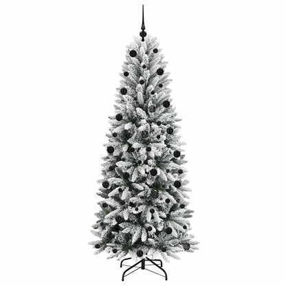 Umělý Vánoční Stromeček Bílá 210 Cm Pvc, Plast, Ocel A Pe