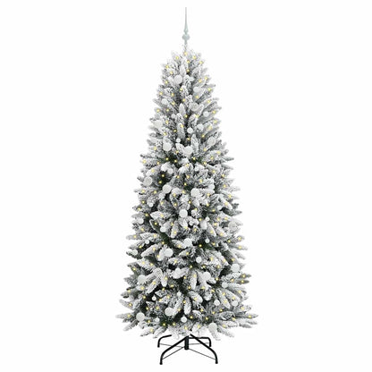 Umělý Vánoční Stromeček Bílá 210 Cm Pvc, Plast, Ocel A Pe