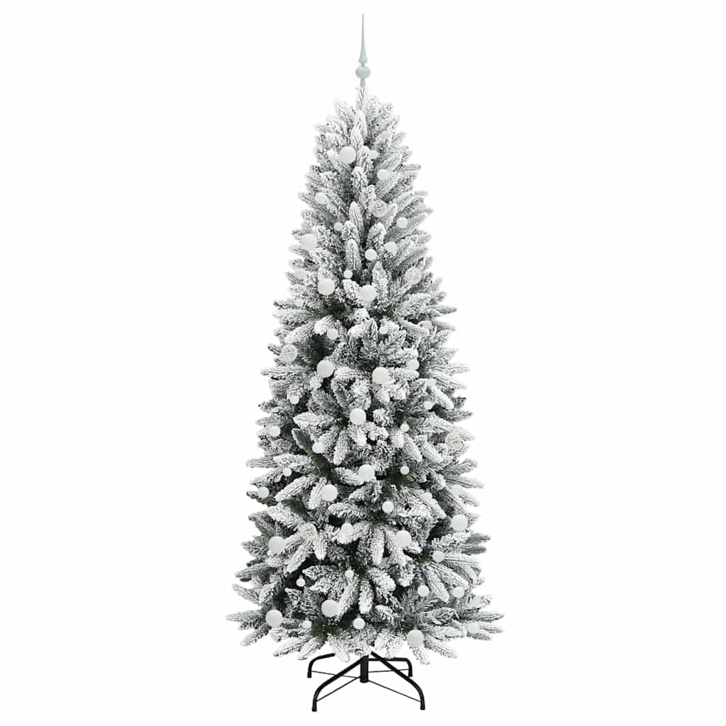 Umělý Vánoční Stromeček Bílá 210 Cm Pvc, Plast, Ocel A Pe