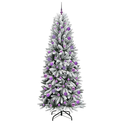 Umělý Vánoční Stromeček Bílá 210 Cm Pvc, Plast, Ocel A Pe