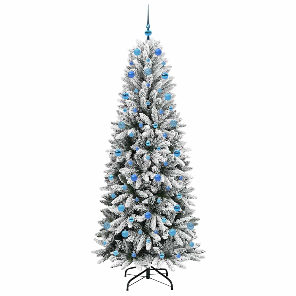 Umělý Vánoční Stromeček Bílá 210 Cm Pvc, Plast, Ocel A Pe