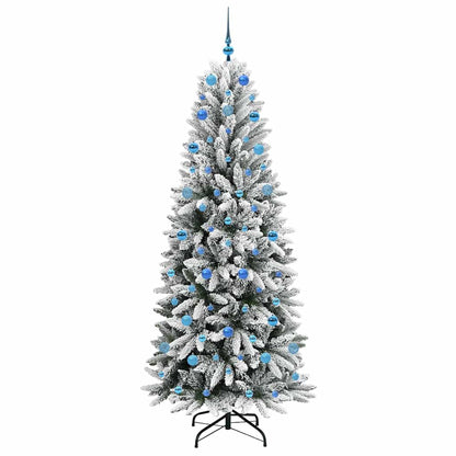 Umělý Vánoční Stromeček Bílá 210 Cm Pvc, Plast, Ocel A Pe