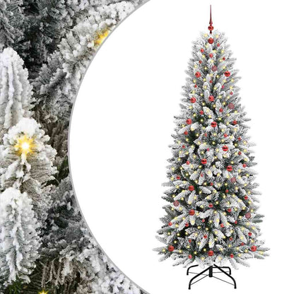 Umělý Vánoční Stromeček Bílá 240 Cm Pvc, Plast, Ocel A Pe