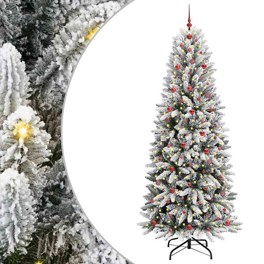 Umělý Vánoční Stromeček Bílá 240 Cm Pvc, Plast, Ocel A Pe